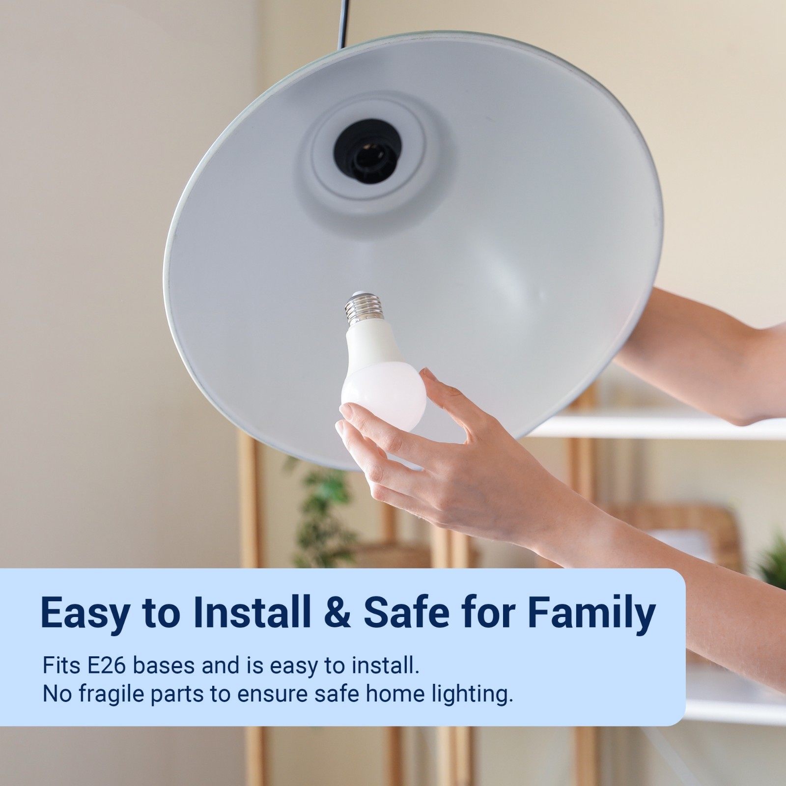 DEWENWILS Dusk to Dawn Light Bulb 4-Pack A19 Outdoor Sensor Auto On/Off LED