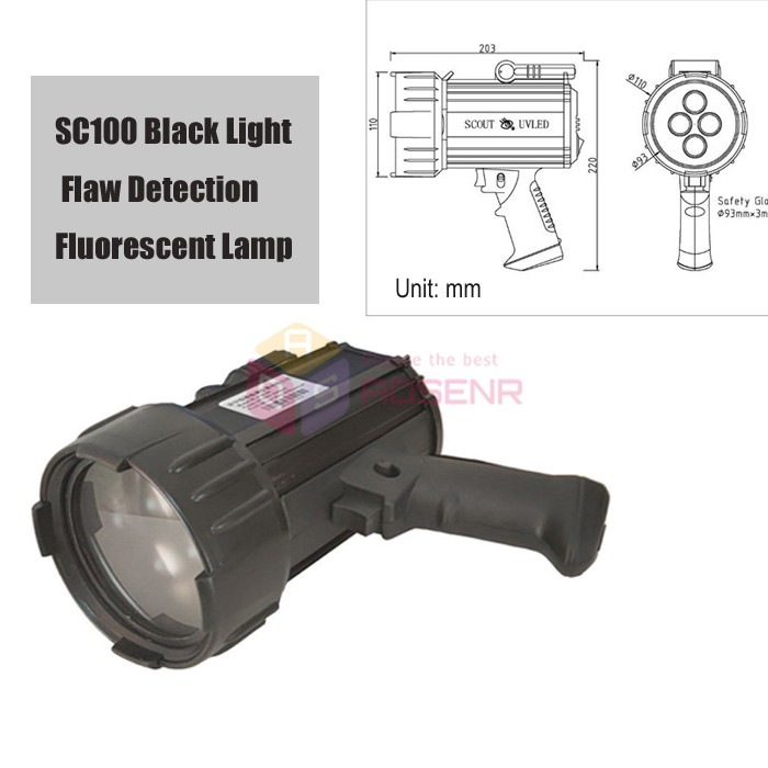 SC100 Black Light UV Flaw Detection Light Magnetic Particle Inspection Lamp