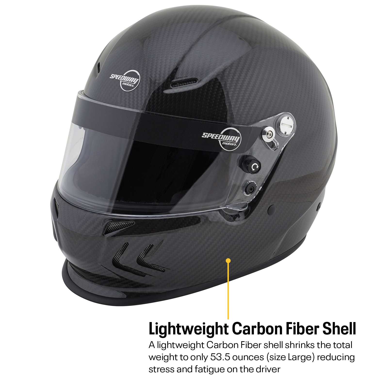 Speedway Motors SA2020 Carbon Fiber Racing Helmet