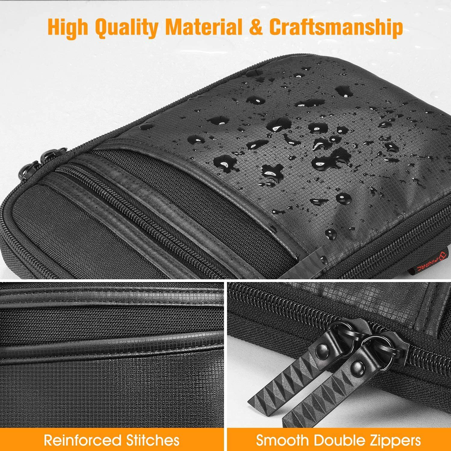 Concealed Carry Gun Pouch Pistol Holster Pack Waist Pocket with Belt Loops Black