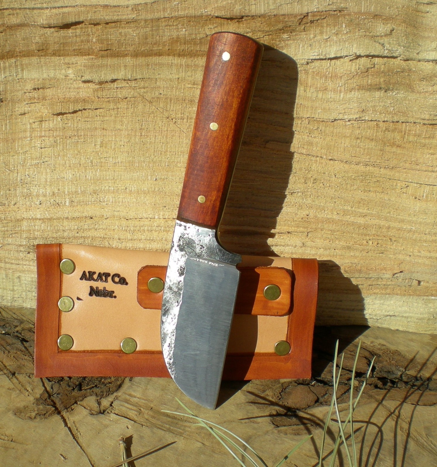 Hand-Forged "Big Sky" Mini-Cleaver Knife | 5160 High Carbon Steel, Maple Handle,