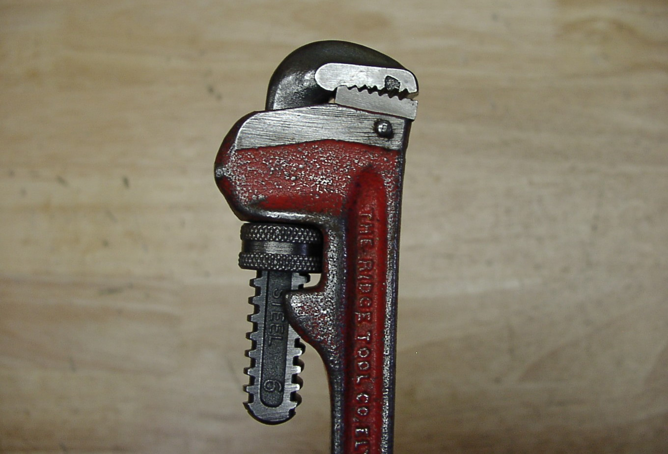 Vntg Ridgid Heavy Duty 6" Pipe Wrench,7/16" Jaws,1" Capacity,VGCm,L@@K! & READ!