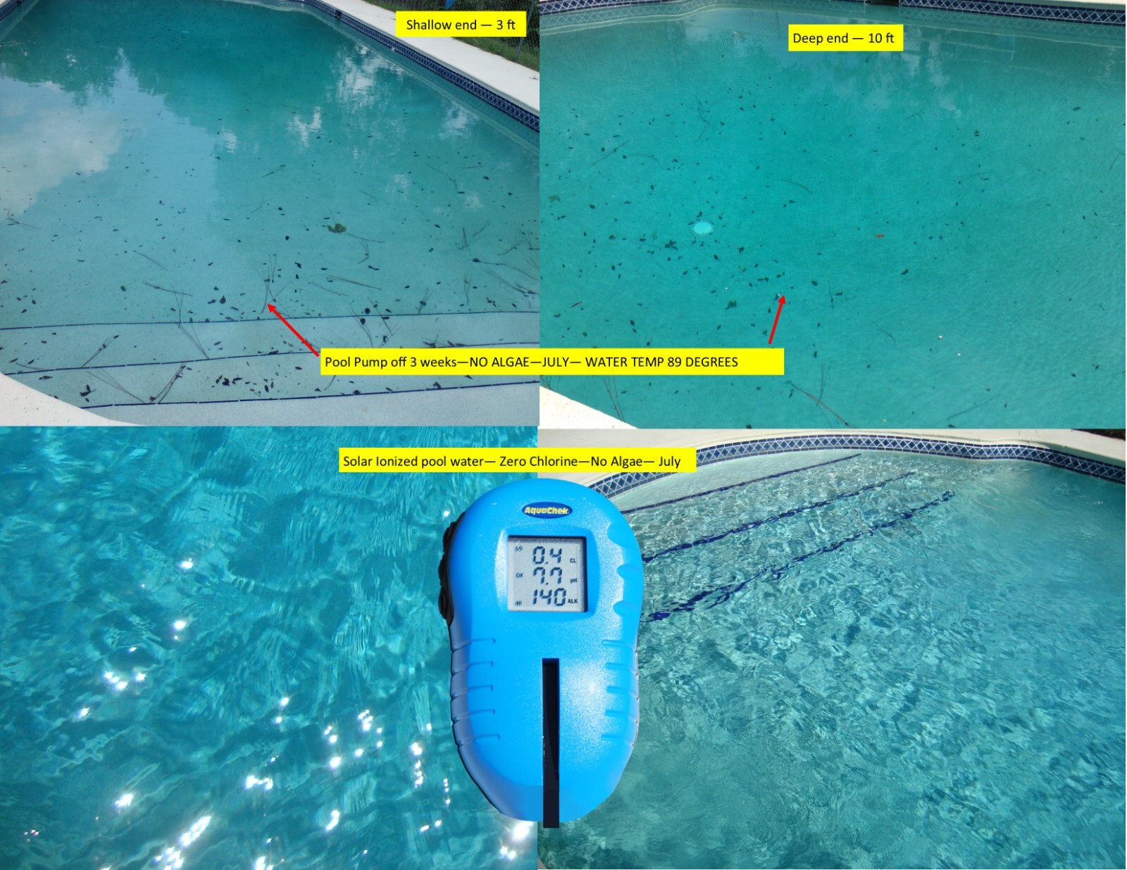 Solar Pool Ionizer with LED| Self-cleaning anode | Maintenance Free |Best Deal