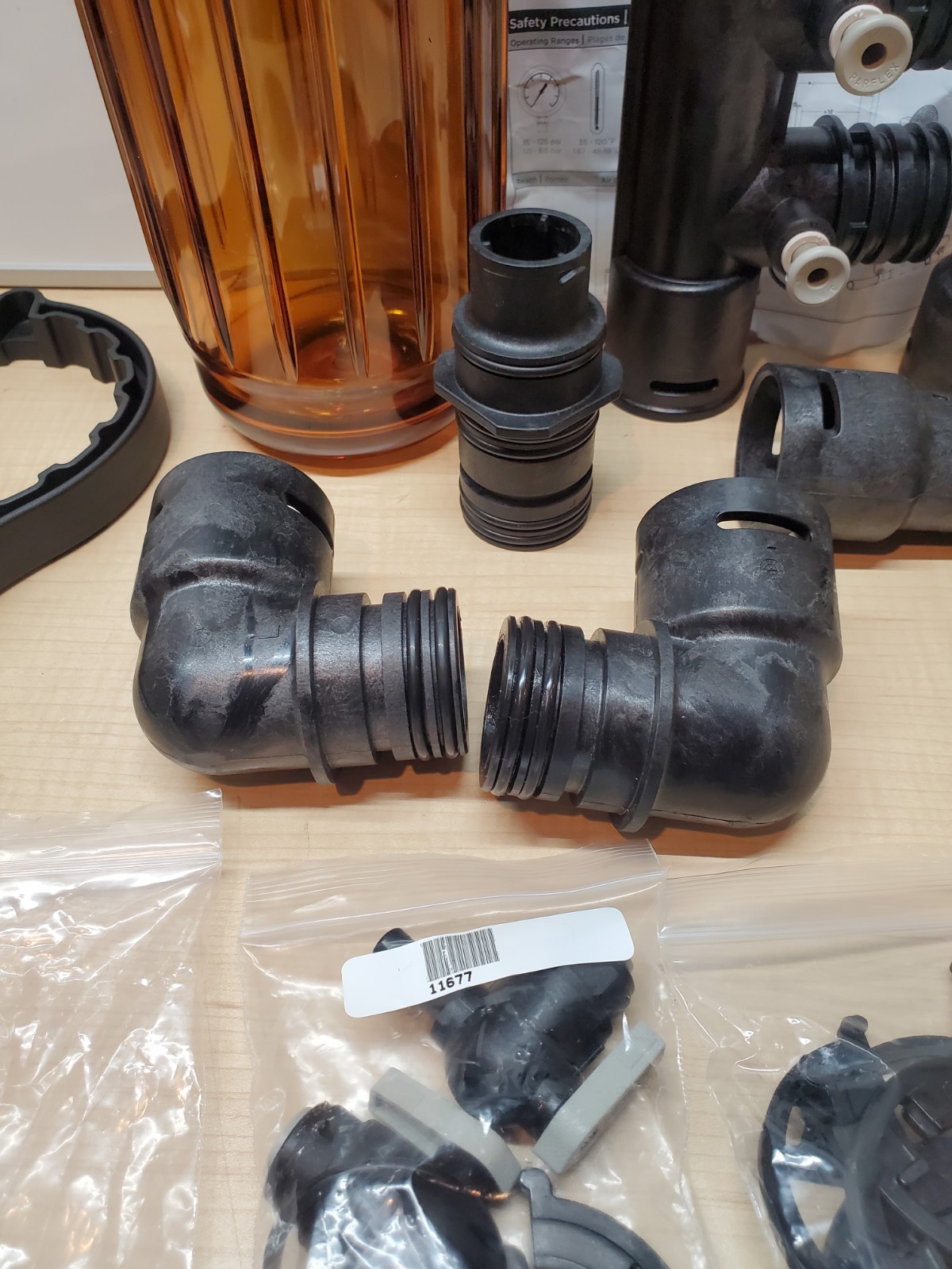 Kinetico MACH 10" Pre Filter Assembly Amber.