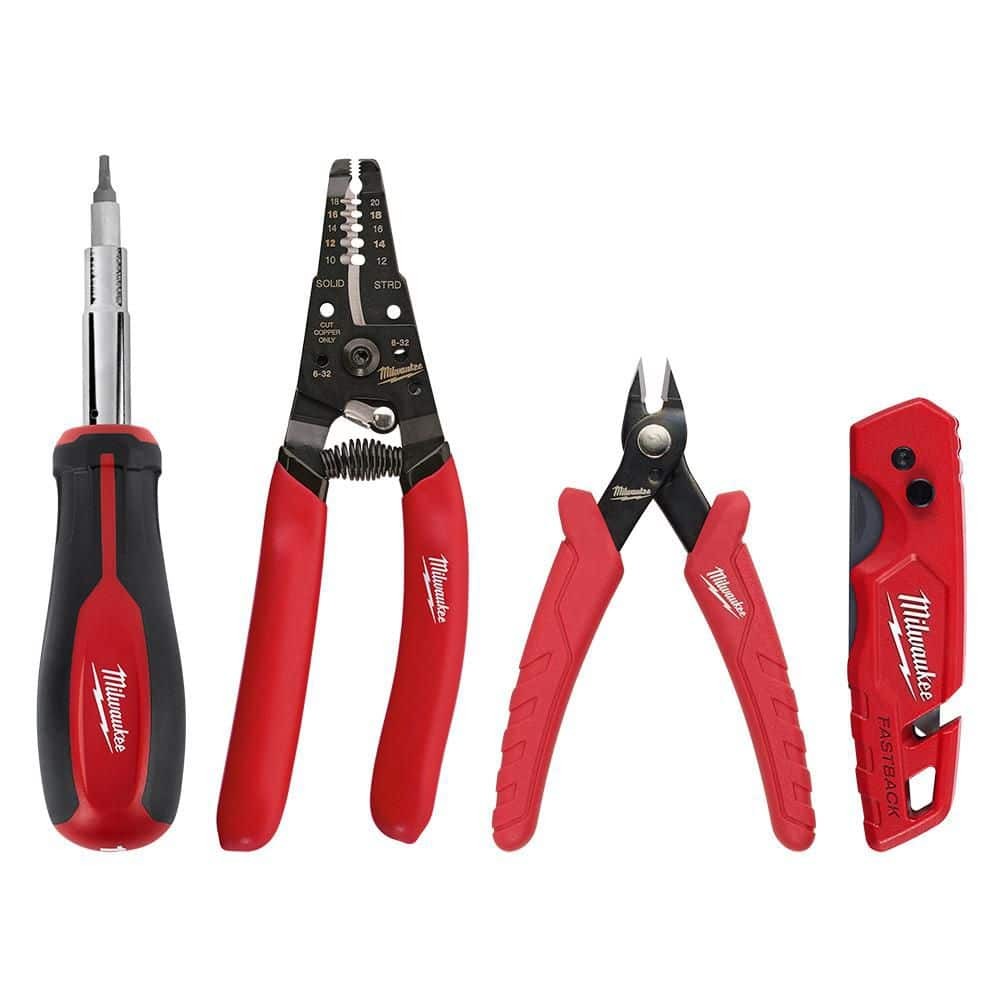 Milwaukee Electrician's Hand Tool Kit (4-Piece)