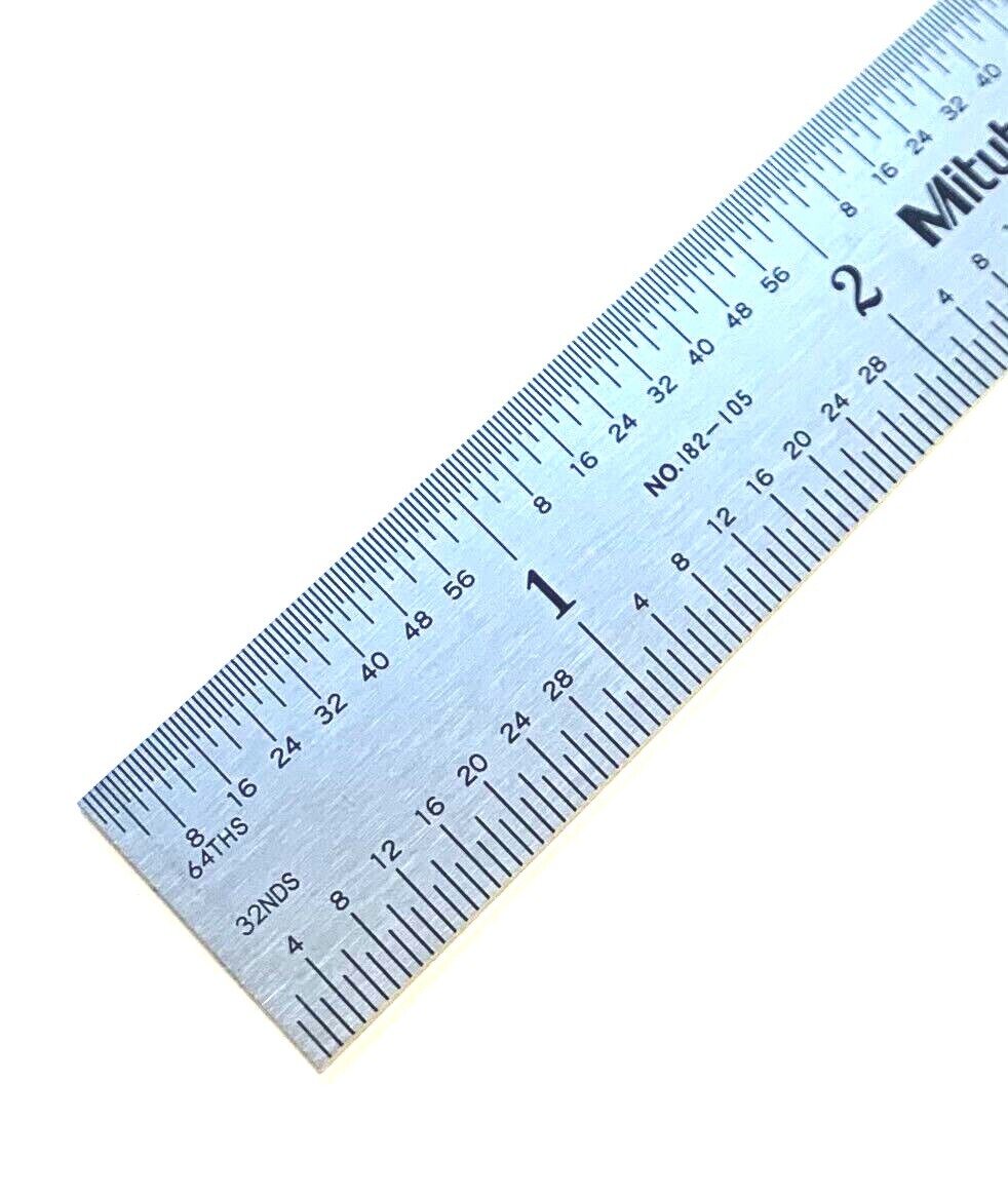 6" x 150mm METRIC STEEL SCALE RULER RIDGID 3/4" WIDE MITUTOYO #182-105 - NEW!