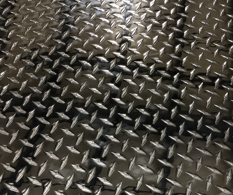 24" x 48" Diamond Plate Aluminum .045" Thick - 18 Gauge (1.15mm)