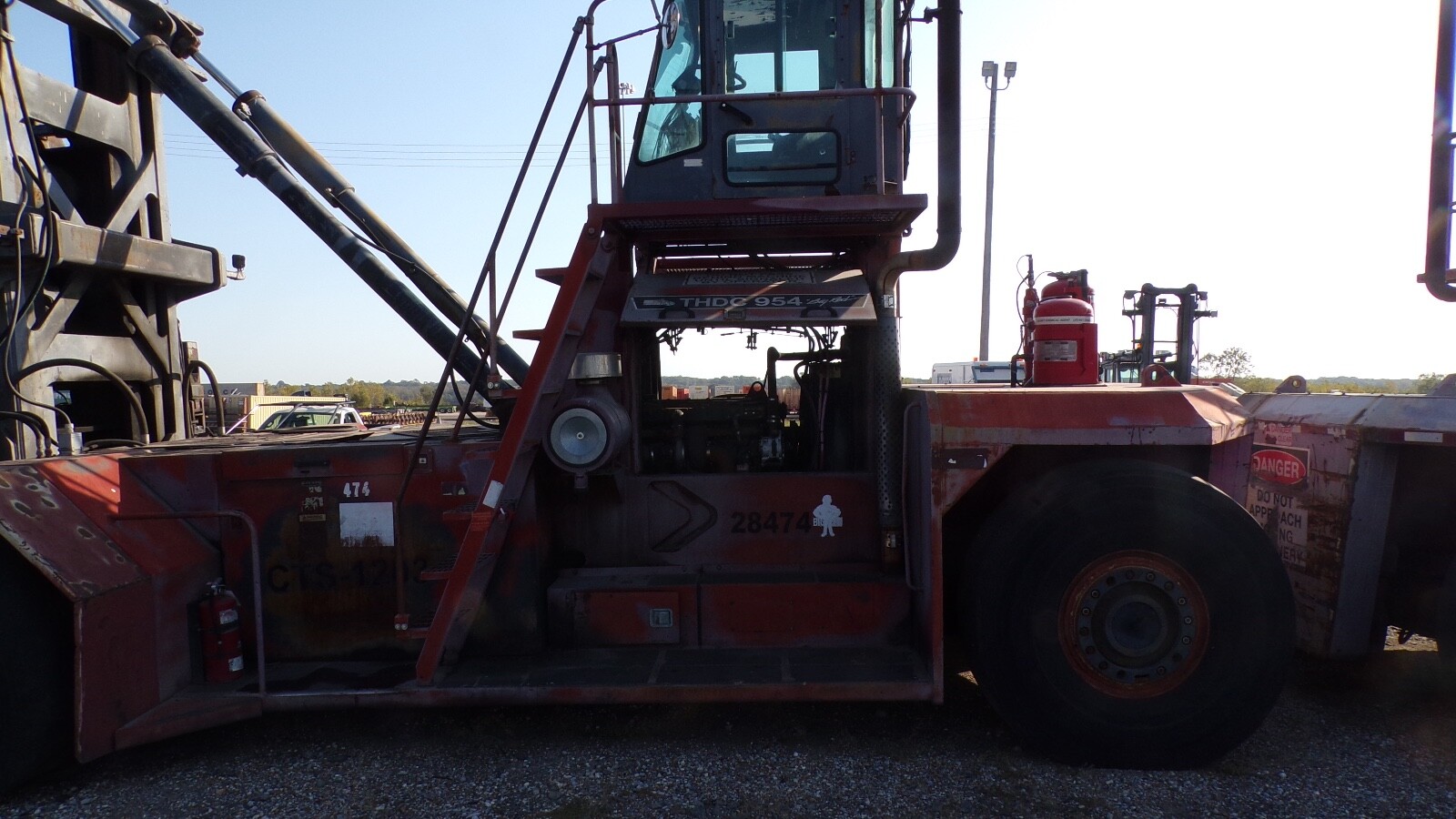 Taylor THDC 954 BIG RED Loaded Container Handler