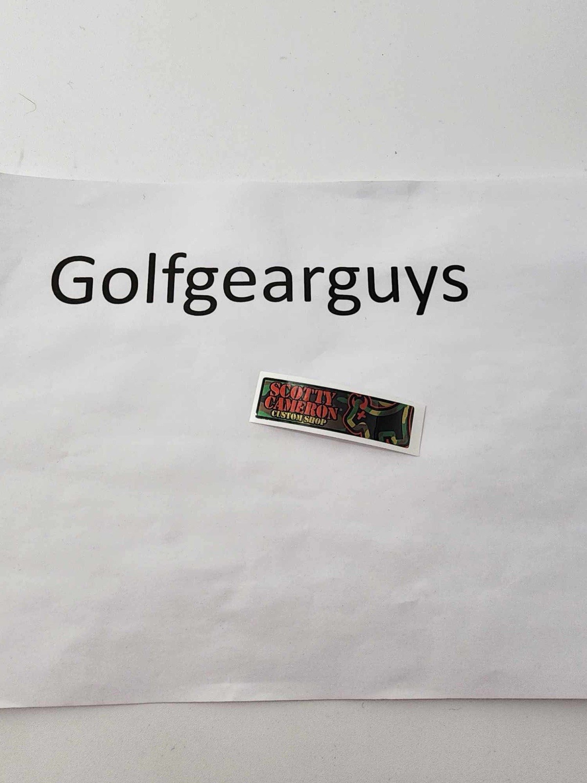 Scotty Cameron Custom Shop Camo Junk Yard Dog Putter Shaft Band Label - New