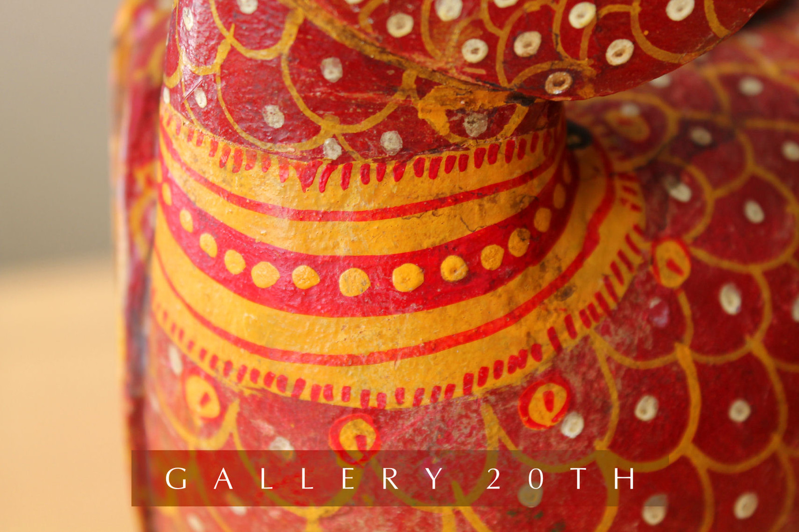 RARE! HINDU POLYCHROME BRAHMAN VAHANAM WOOD GOOSE! SCULPTURE VTG ORIG ART 30'S