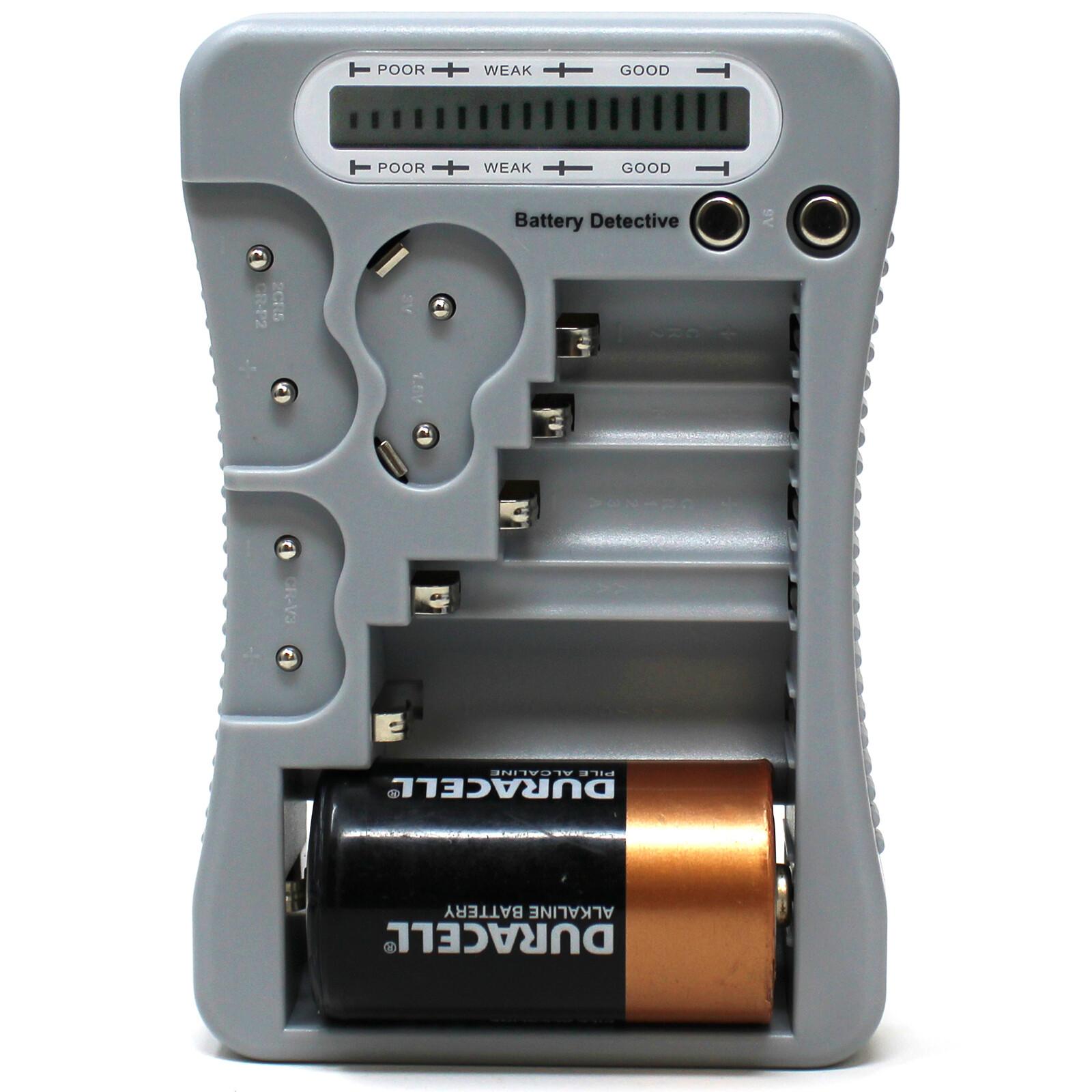 **BRAND NEW** 12-Type Battery Tester-Grey, LCD Display, for Household Batteries