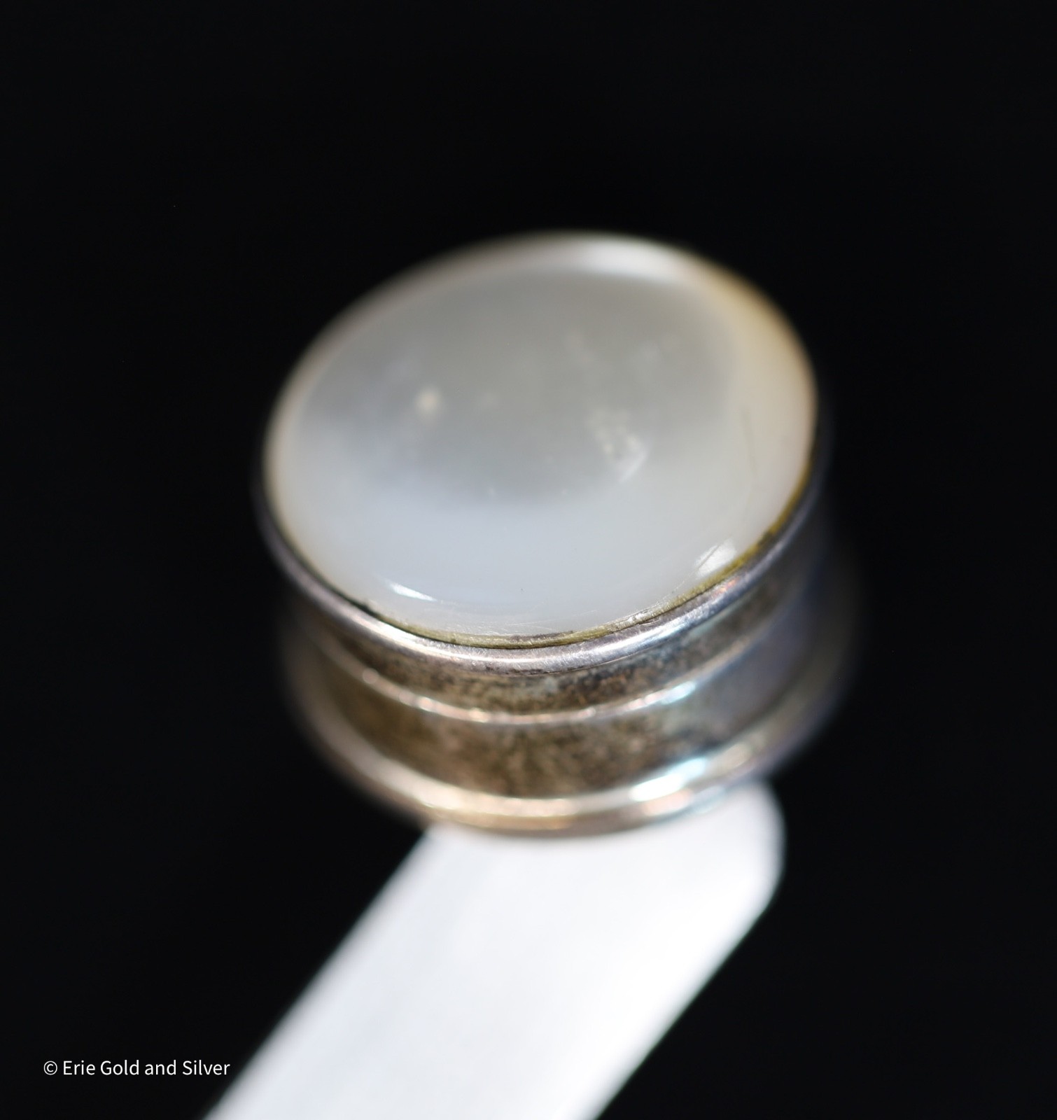 Martin Gerald & Sid Adler Sterling Silver MOP Pill Trinket Box