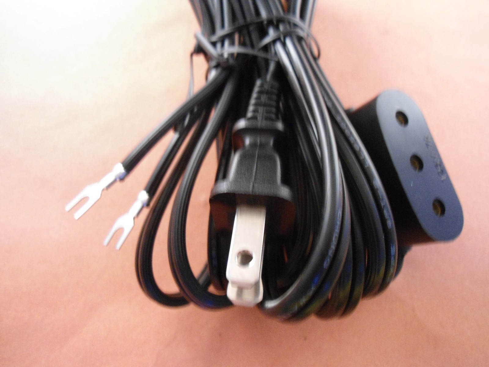 DOUBLE LEAD POWER CORD SINGER FEATHERWEIGHT 221,27,201,206,301,401 class 15 / 66