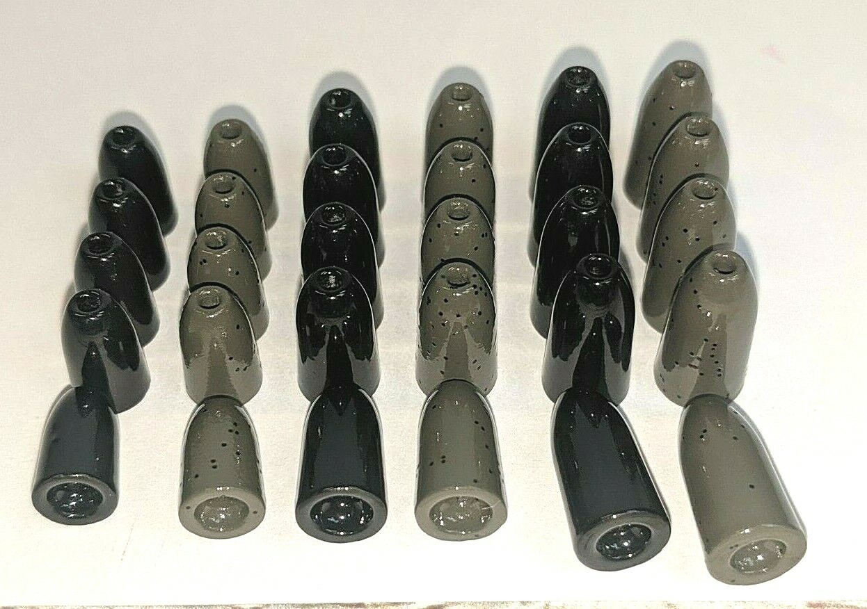 Dr Scotts Tungsten Bullet Worm Fishing Weights Hard Finish 10 Pack FAST SHIP