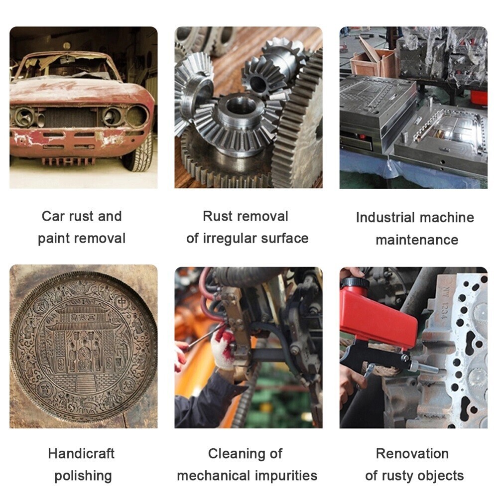 NEW Portable Handheld Air Compressor Speed Sand Gun Blaster Sand Blasting 1/4 in