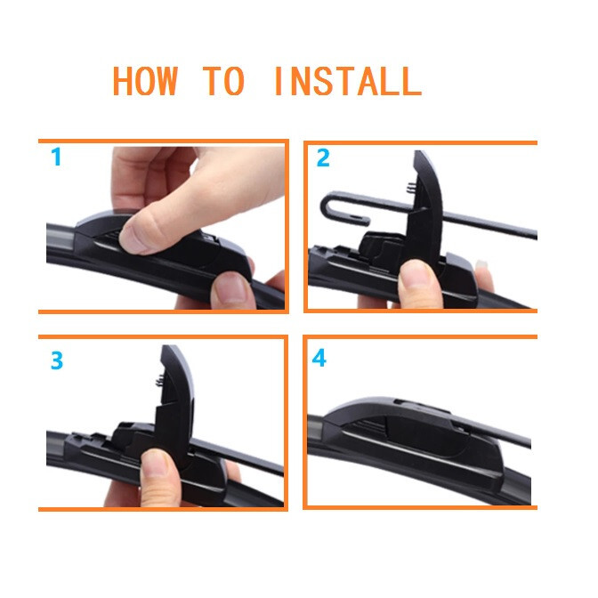 Set of 3 Front & Rear Wiper Blades for Jeep Grand Cherokee 2014-2024 OEM Quality