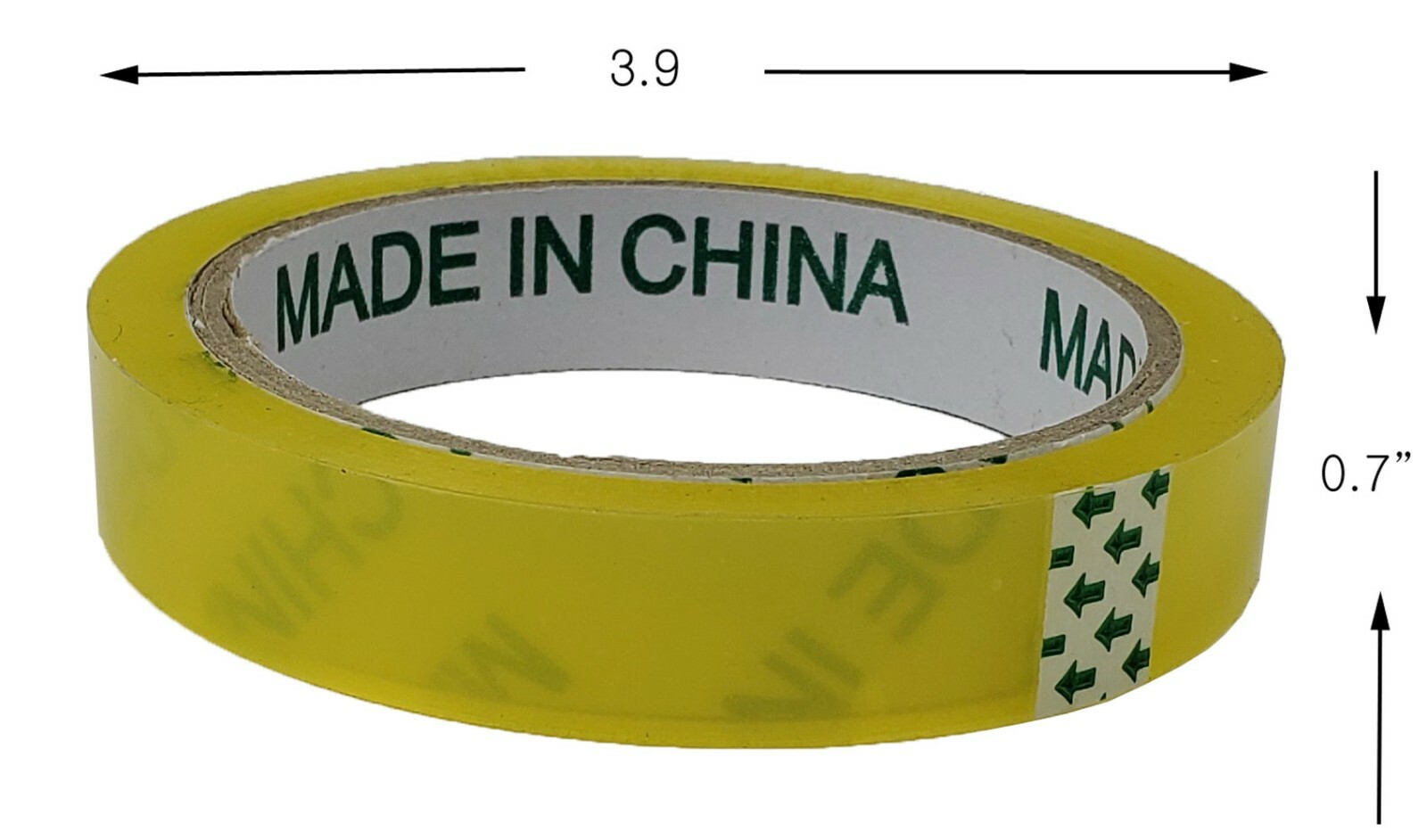 12 Transparent Clear 3 inch Core Tape 0.7" 50 yards Length