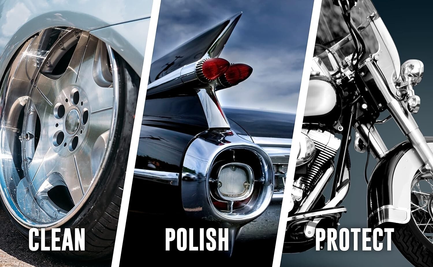 CJs Master Formula Metal Gloss + Sealer Gloss Auto Chrome Metal Aluminum Polish