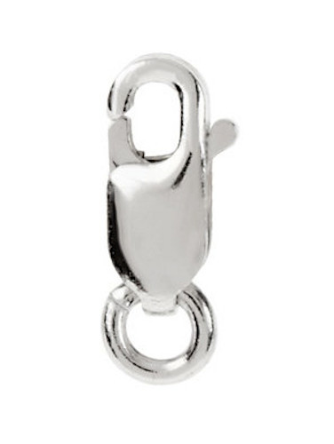 Solid Sterling Silver Lobster Claw Clasp (9, 10, 12, 14, 16mm)