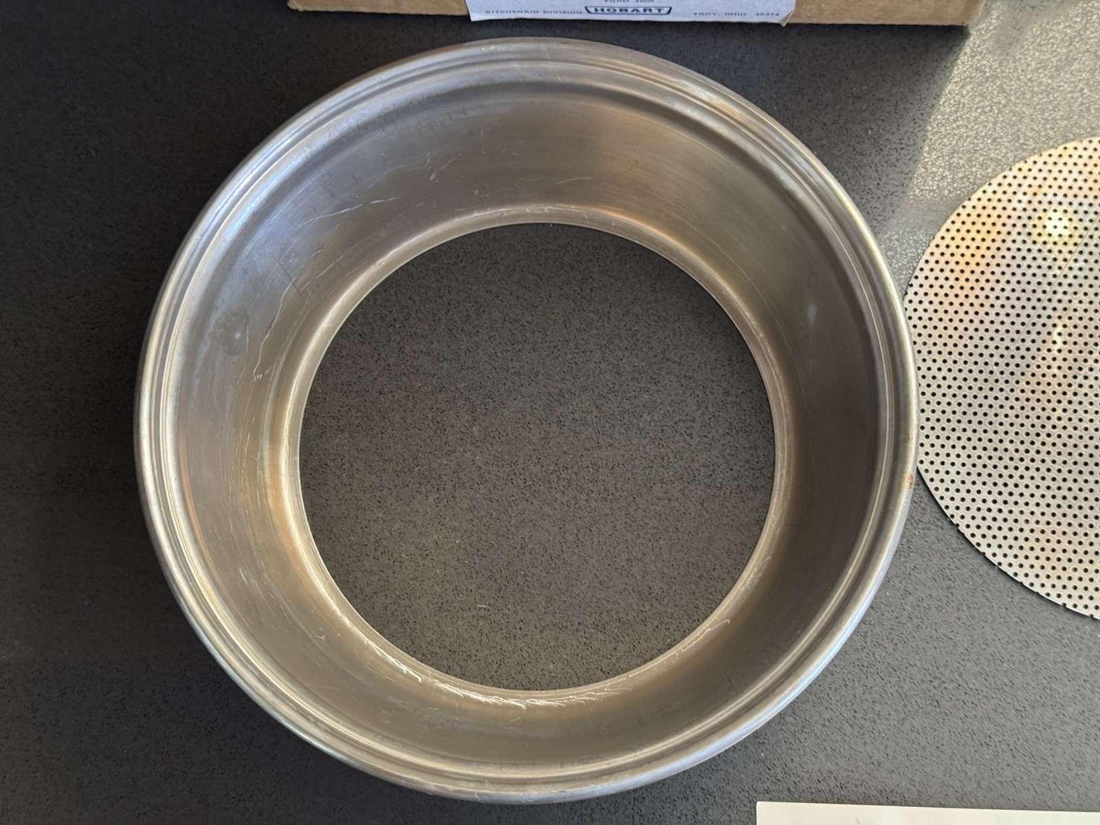 Vintage KitchenAid Hobart Colander & Sieve Food Strainer + Wooden Paddle Press