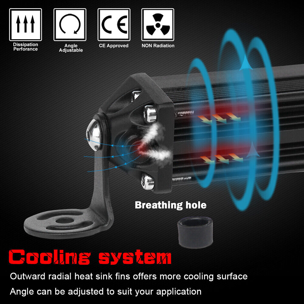 For Kawasaki mule 600 UTV Upper Roof 50" LED Light Bar & 4" Cube Pods + Wire Kit