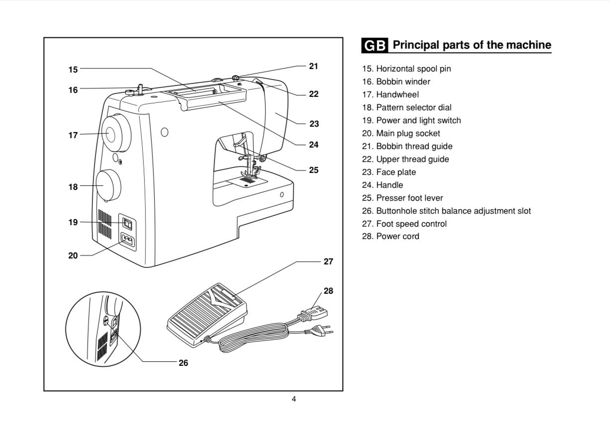 Singer 3116 Sewing Machine Manual Instructions User Guide Bound