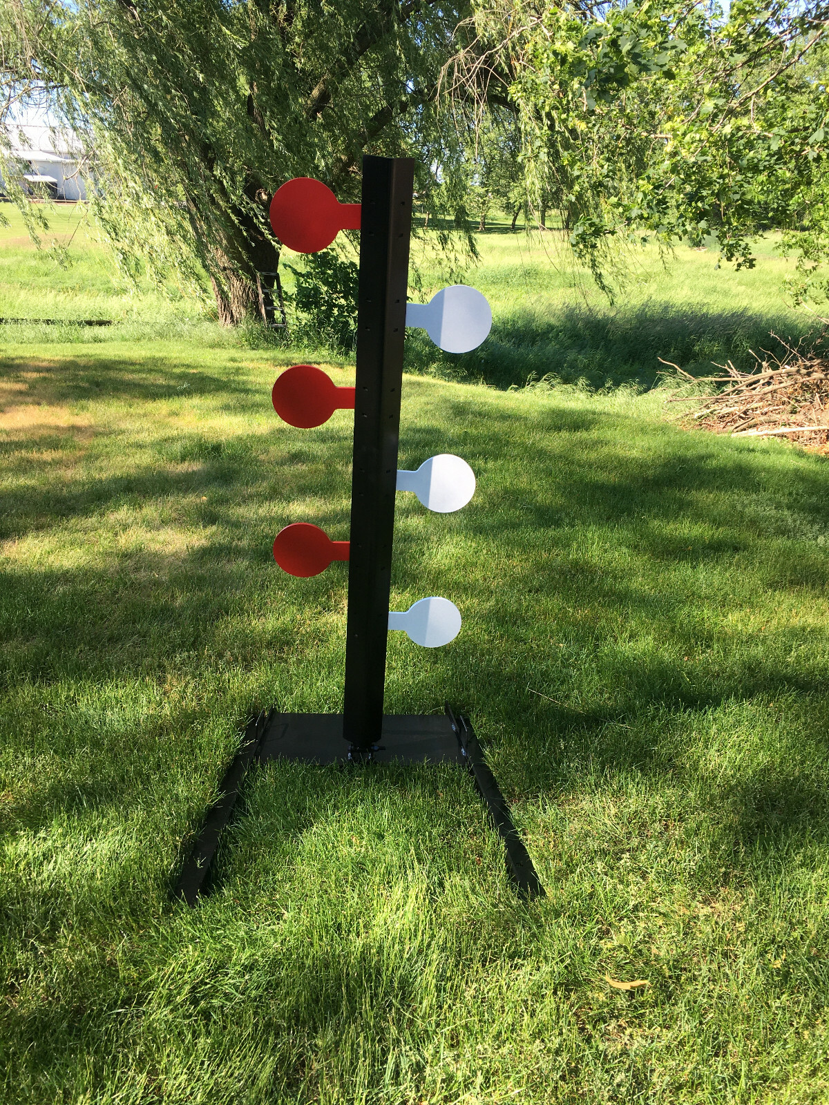 AR500 Steel Target Dueling Tree DIY Kit 6pc 4" x 3/8" Paddles with Tubes! USA!