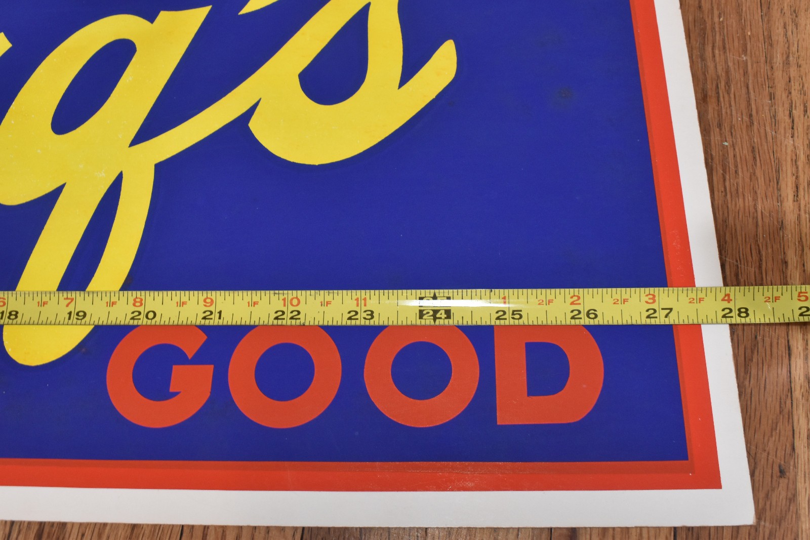 Vintage Drink BARQS Root Beer Soda Pop 28x11 Advertising Sign