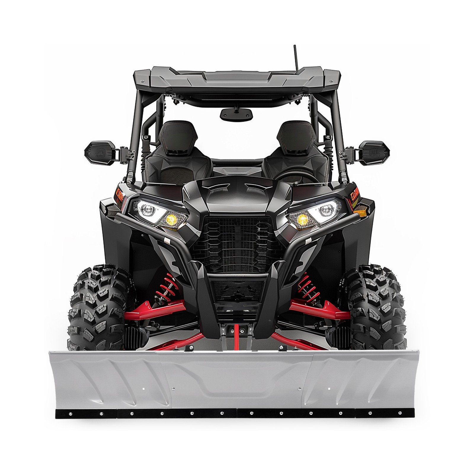 60"-72" Adjustable Width Snow Plow Blade Switchblade Plow For ATV UTV Universal