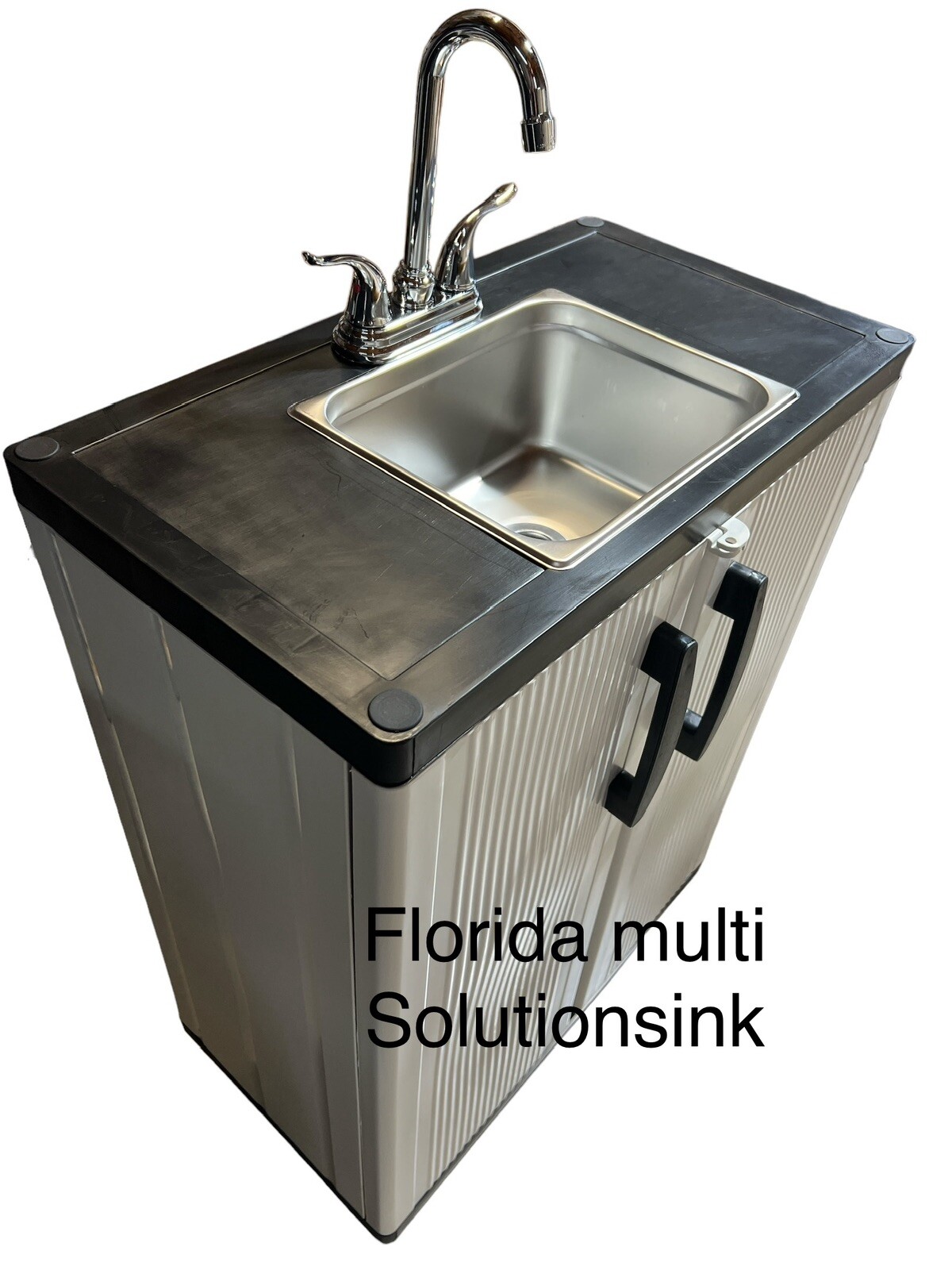 Portable Hand Wash Sink with Hot and Cold Water with NSF Parts 110V ( Side Sink)