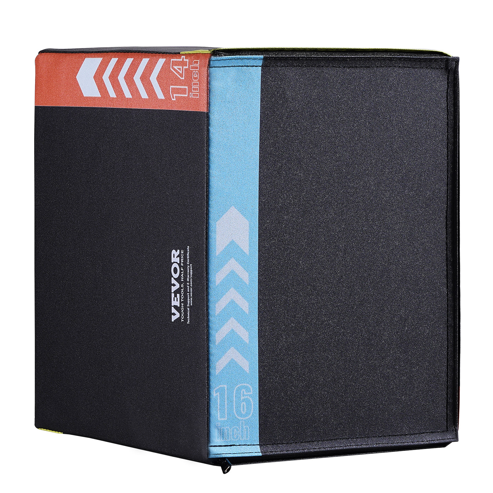 VEVOR 16/14/12 Inch 3 in 1 Plyometric Jump Box Fitness Exercise Plyo Box Cotton