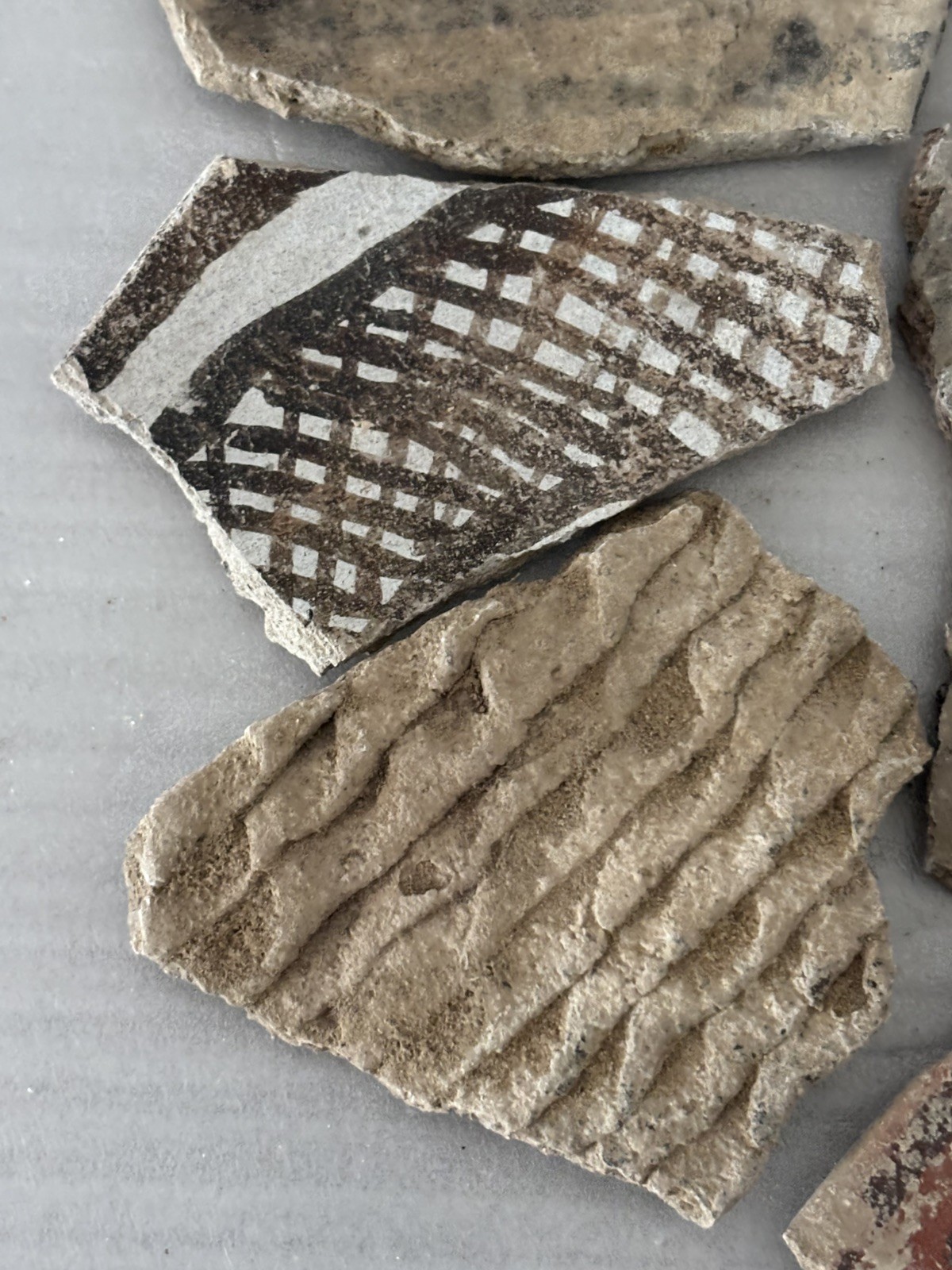 12 Ancient Anasazi Native American Pottery Shards 2” - 4” Arizona L6-D FREE SHIP