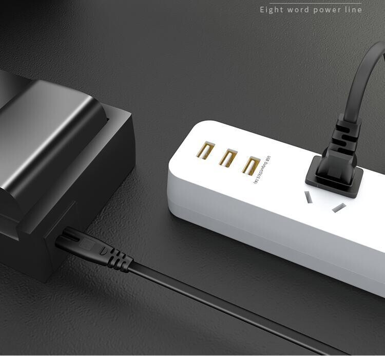 AC Power Cord 2 Prong Cable for PS 5 4 3 2 Slim XBOX PC Laptop PSV Monitor TV