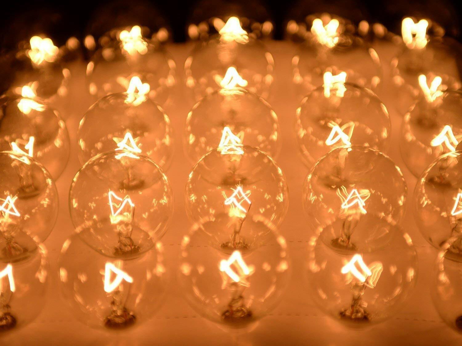 Clear 5W G40 Globe Bulbs for Outdoor String Light Replacement Bulbs