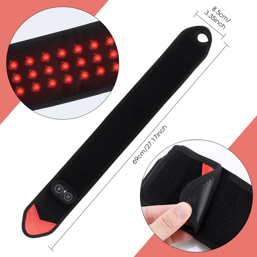 660nm&850nm Infrared Red Light Therapy Belt Wrap Pad For Wrist Joint Pain Relief