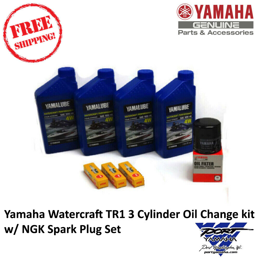 YAMAHA 2016-2026 VX Sport Deluxe Cruiser V1 TR1 Oil Change Kit & NGK Spark Plugs