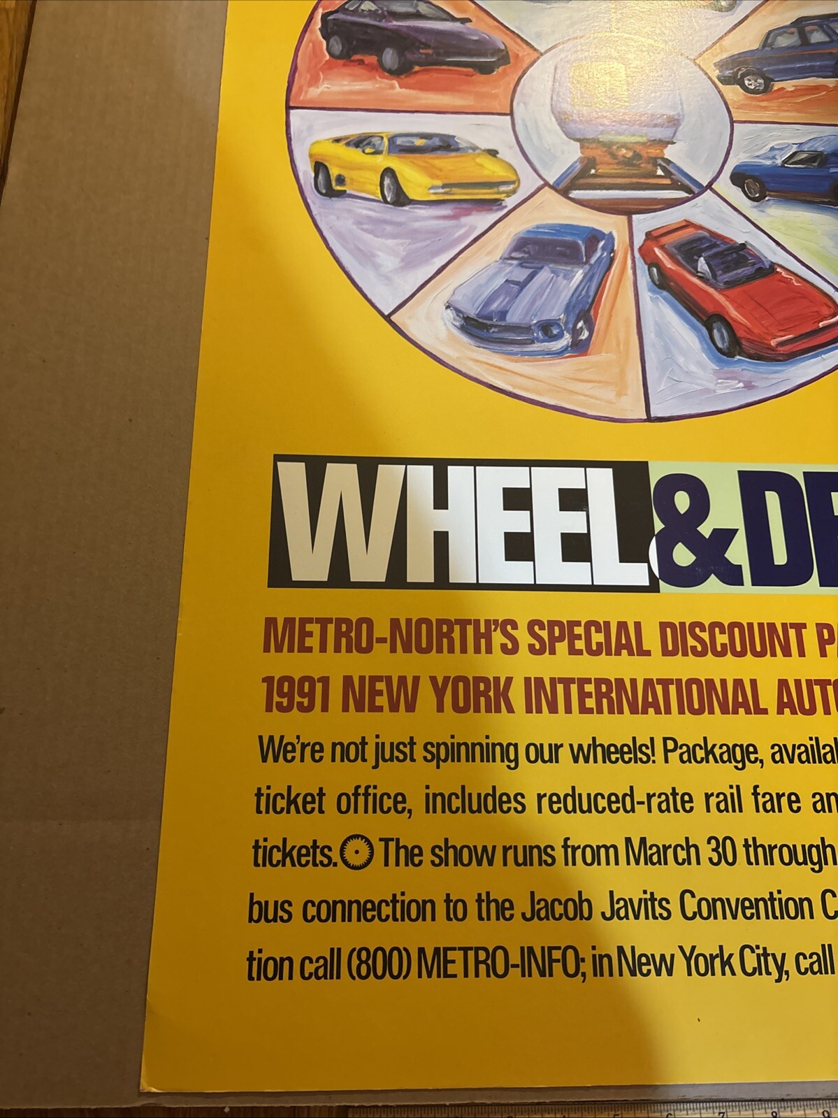 1991 Metro-North Wheel & Deal New York City International Automobile Show POSTER
