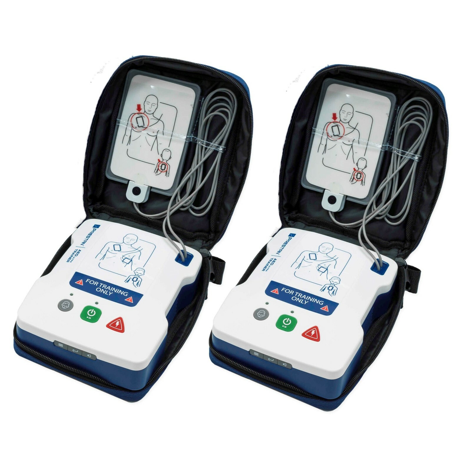 Prestan CPR Training Kit w/ 2 Adult, 2 Infant, 2 AED Trainers & MCR Accessories