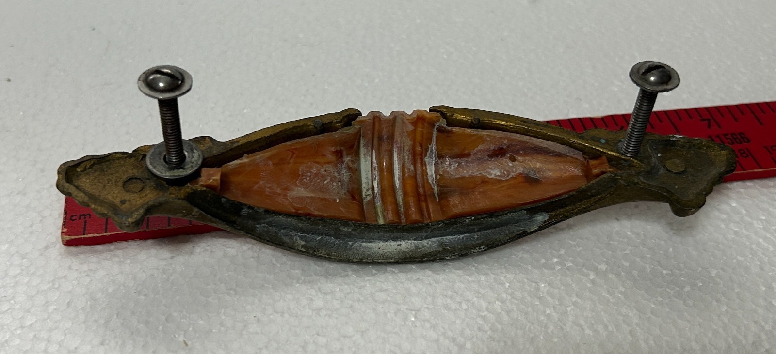 Vtg Art Deco Waterfall Style Dresser Drawer Pulls Handles Bakelite - 2 (M21)