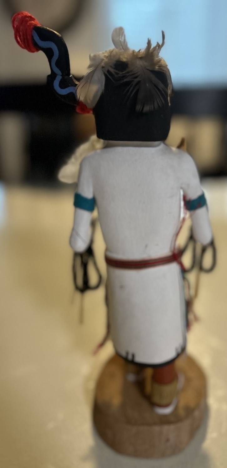 Handmade Native American Kachina Doll “Hu” Handmade/Painted Signed Alfred Reed