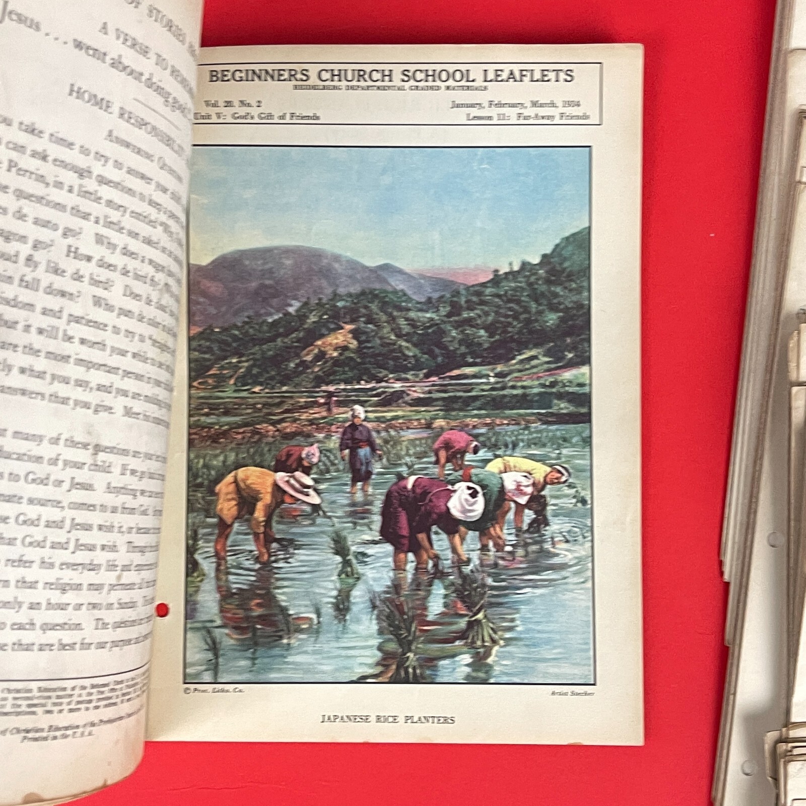 1930s Church School Leaflets Collection - Rare Ephemera - Over 100 Pieces