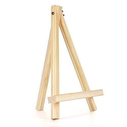 2 New Wooden Easel Stands 9.5" Adjustable Tabletop Small Ktub