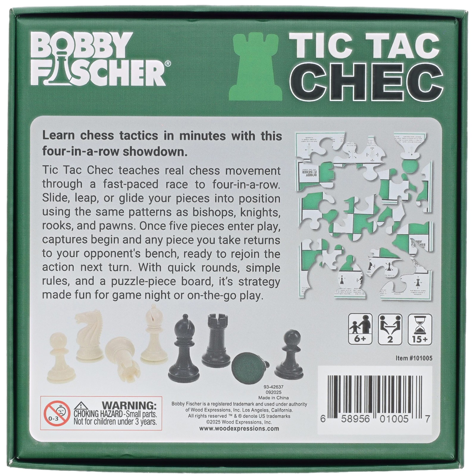 Bobby Fischer Tic Tac Chec Game