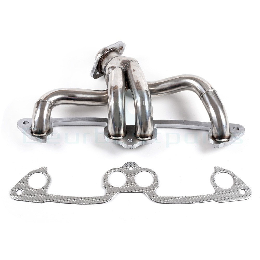 New For Jeep Wrangler 2.5L L4 Stainless Manifold Header w/ Gasket 1991-2002