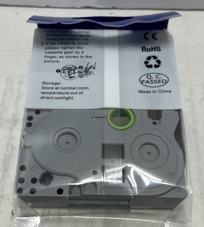 10PK For Brother P-Touch TZe-231 TZ-231 12mm White Standard Laminated Label Tape