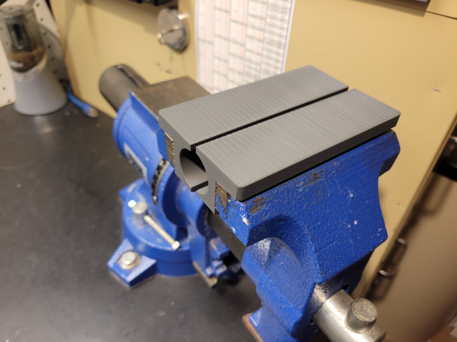 Barrel Vise Jaw  4", 4.5", 5", 5.25" 5.5", 6", 6.5", 7", 8"  (Double Faced)