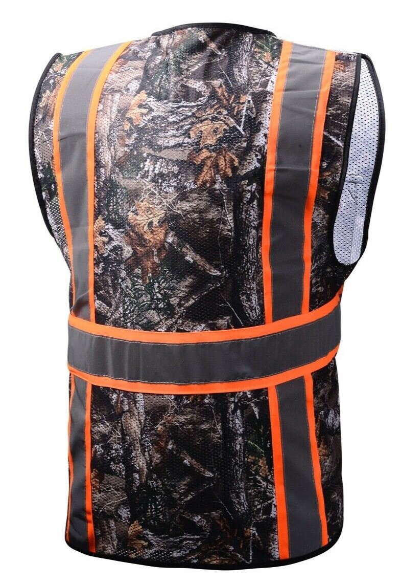 Camouflage Tree Two Tones Safety Vest ,With Multi-Pocket Tool