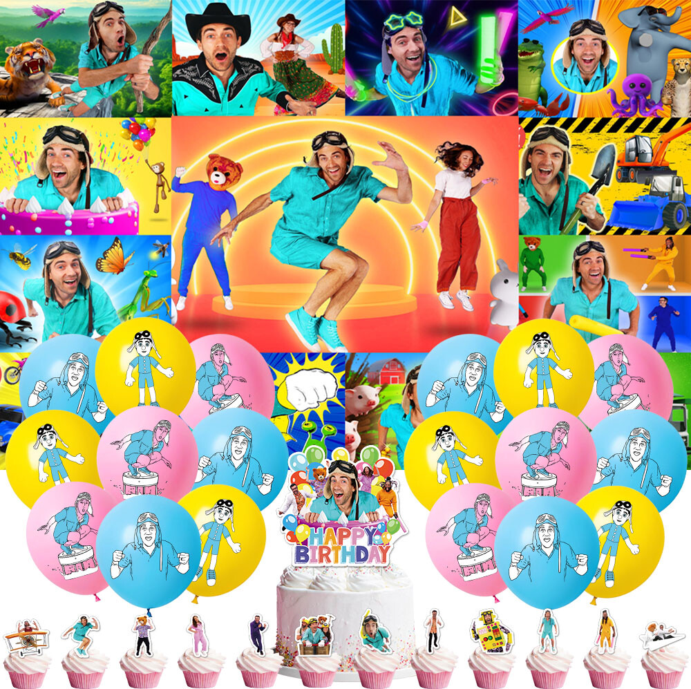 Danny Party Supplies Birthday Decor Set Balloons Cake Toppers Banner