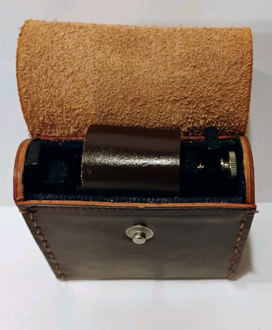 Lietz Pocket Transit Mount No. 8028-22 W/ Leather Case Vintage Japan