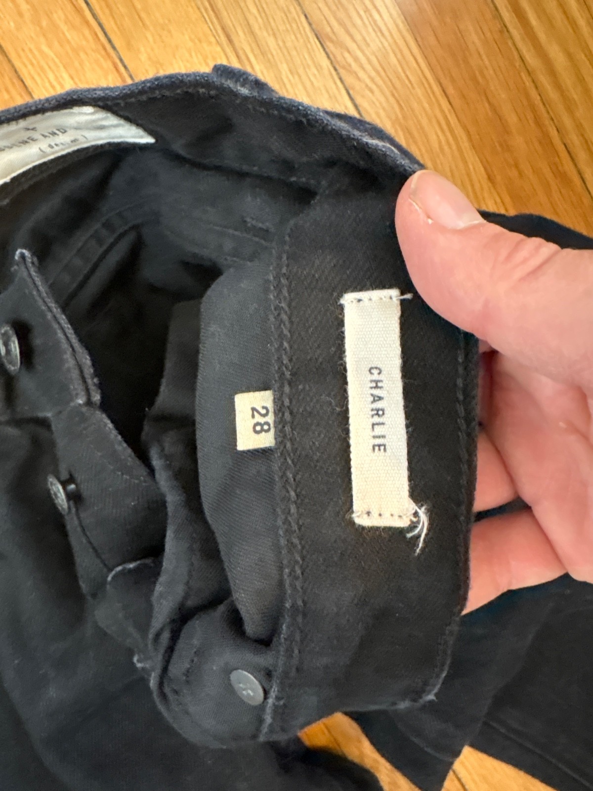 Black Imogene and Willie Charlie Jeans Size 28